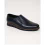 pantofi barbati bleumarin din piele naturala tip slip-on cu talpa confort 330EBLUE